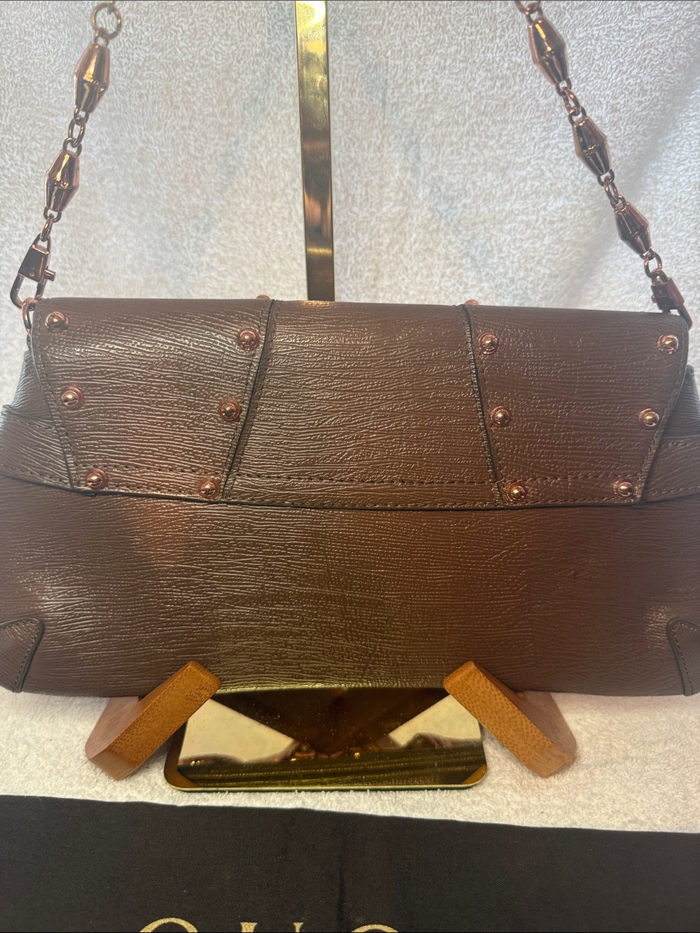 Rare Gucci Serpent Head Horsebit Clutch - Picture 5 of 13